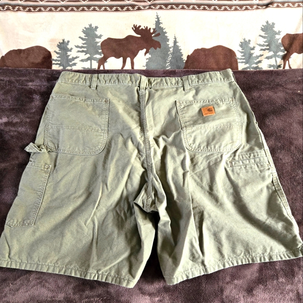 Carhart Green Work Cargo Shorts